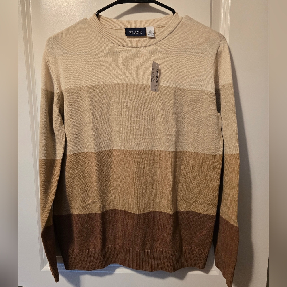 The Children's Place Boy's Iced Coffee Sweater XL